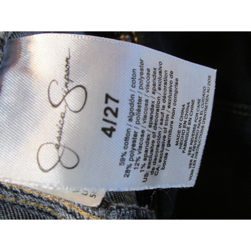 Jessica Simpson Adored High Rise Skinny Jeans Womens 4 Dark Blue CJJSB14573-RUM - Picture 6 of 15